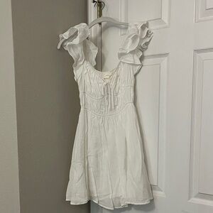 American Threads White Mini Dress